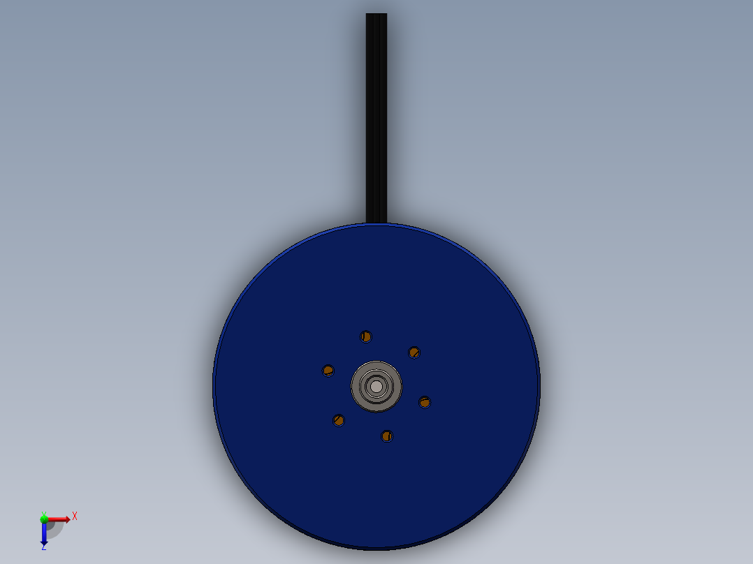 无刷直流电机10030俯视图