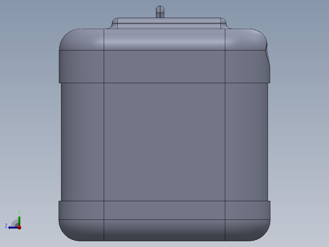 5加仑便携式水箱右视图