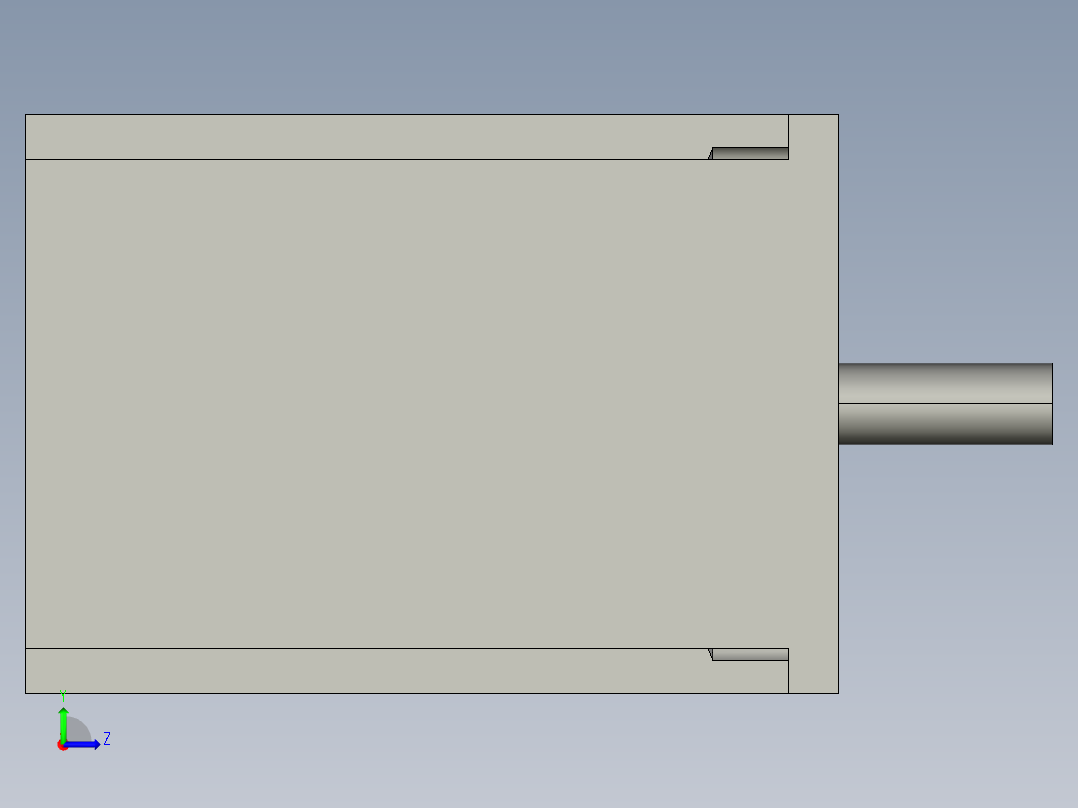 雷塞步进电机57HS21A左视图
