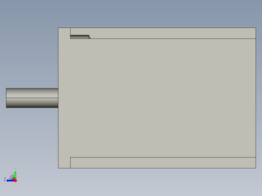 雷塞步进电机57HS21A右视图