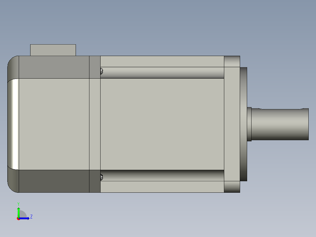 60系列伺服电机转矩0637左视图
