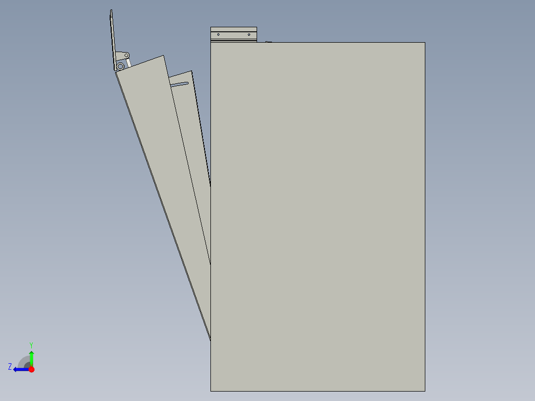 登车桥最高斜视图右视图