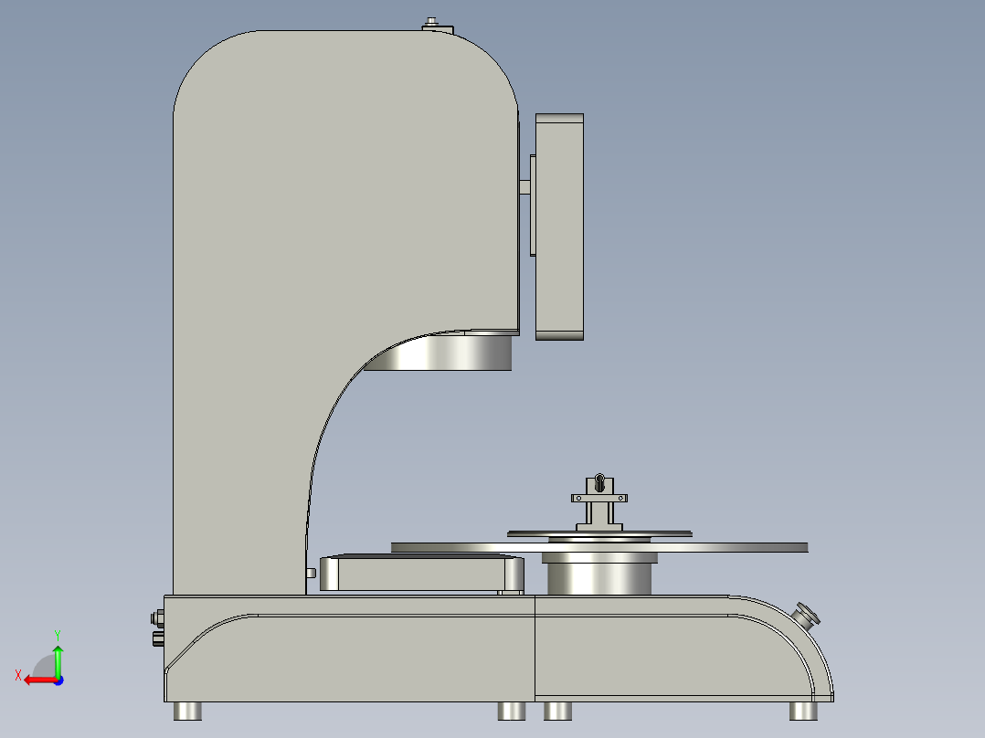 玻璃圆盘拍照机后视图