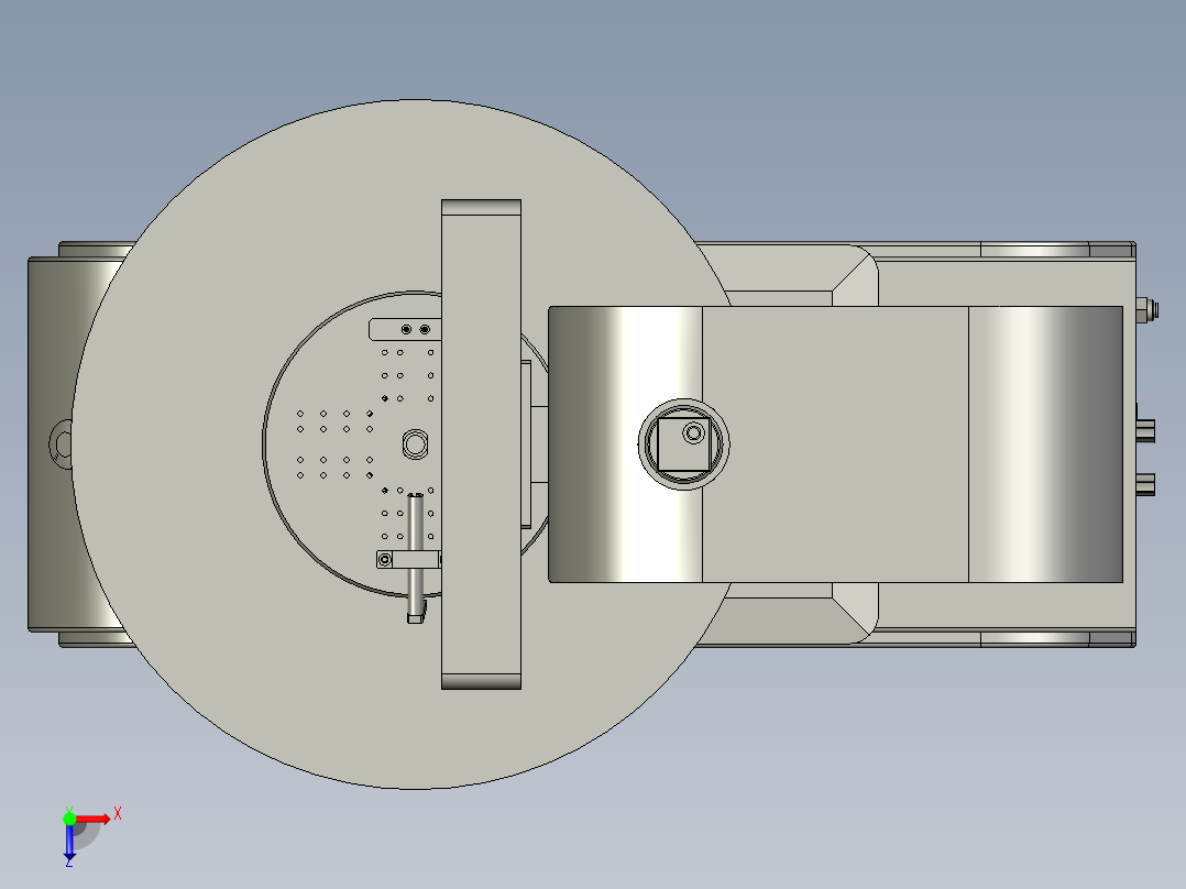 玻璃圆盘拍照机俯视图