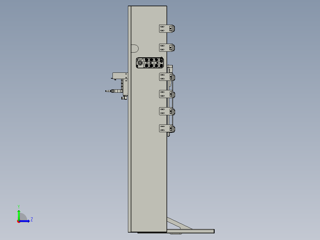 S030-03-00NG排料抽屉左视图