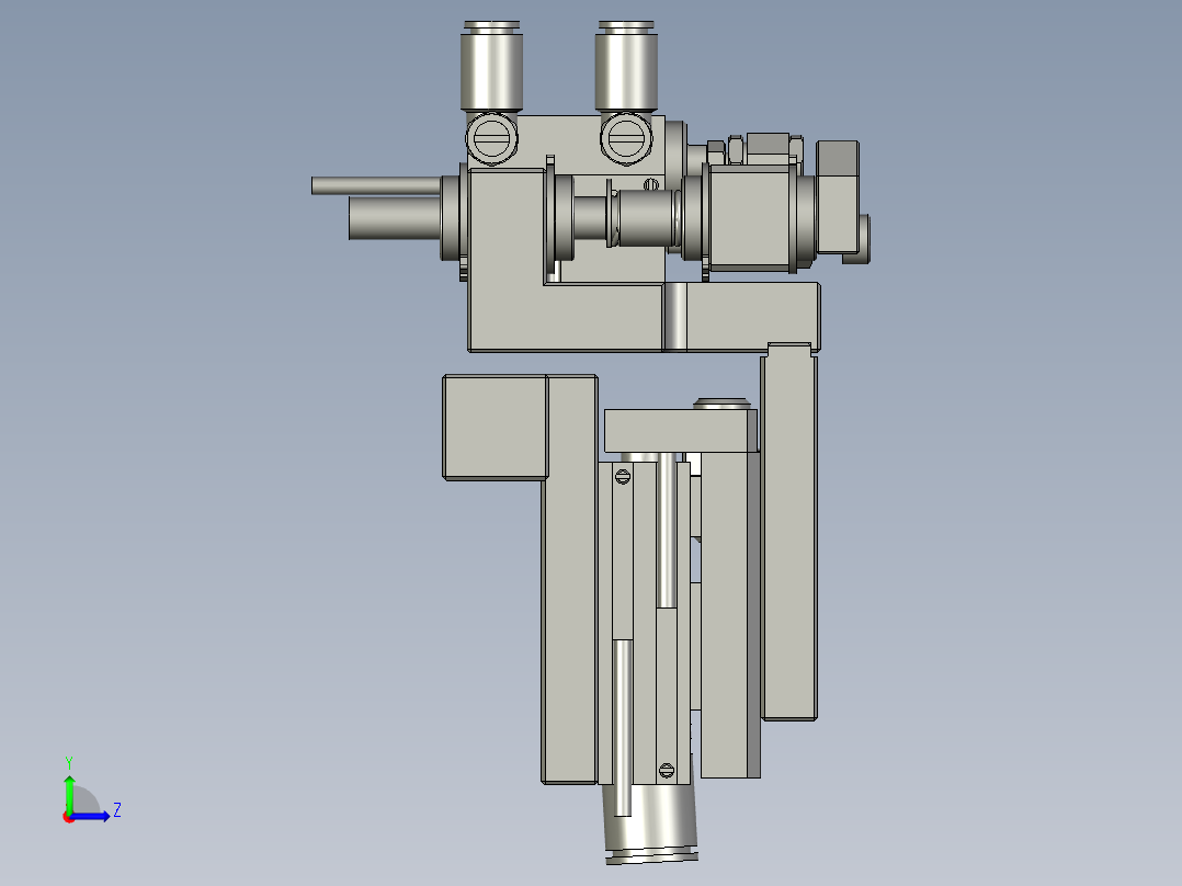 CYBM-07-E100A-脱料机构左视图