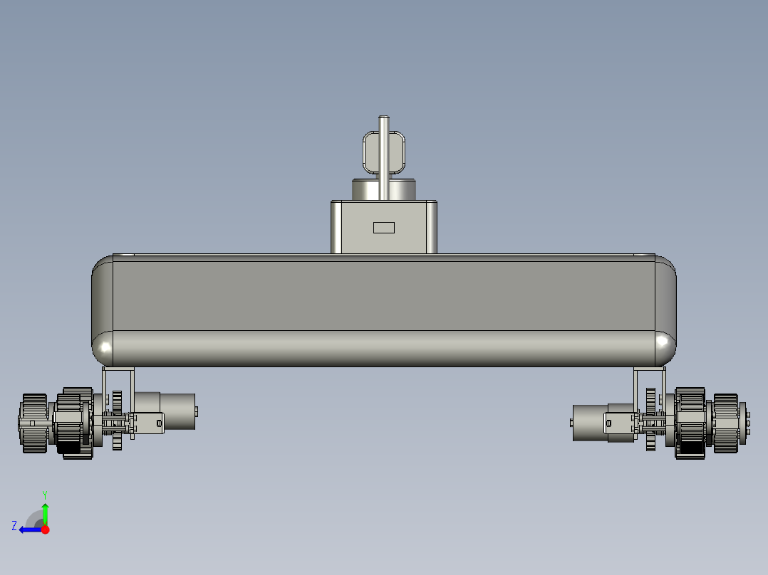 履带式移动智能摇臂摄像设备右视图