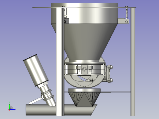 散装物品称重下料装置左视缩略图