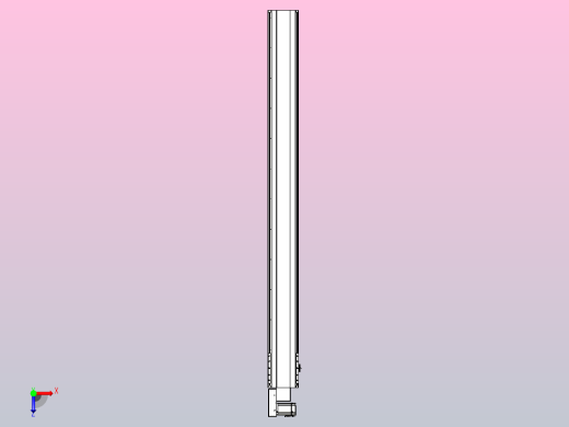 皮带直线轴半封闭可选导轨TPA-HNB-202D-140-L2150-ML-Y-P75-N3俯视缩略图