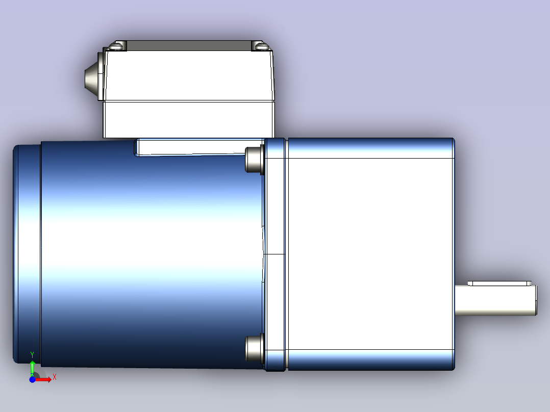 精研YR阻尼电机 40yr01-180前视图