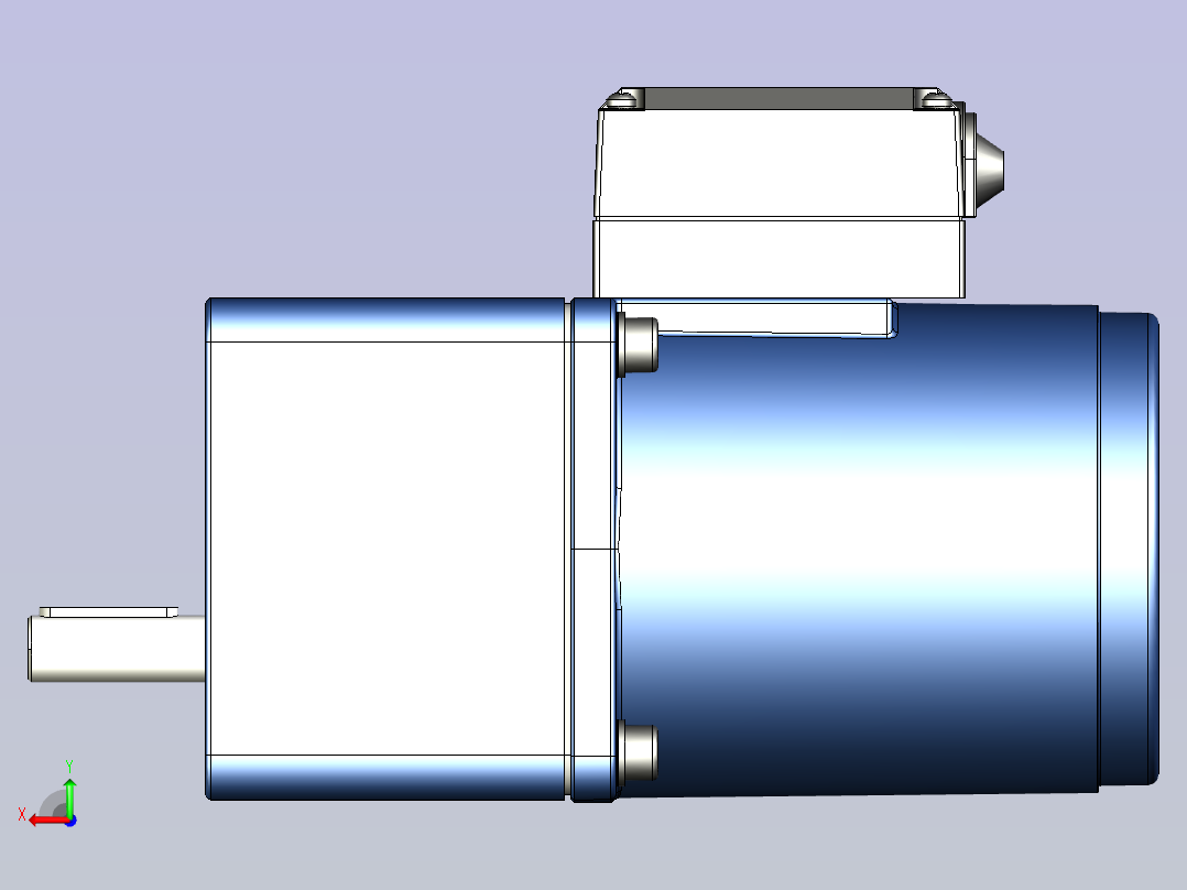 精研YR阻尼电机 40yr01-180后视图