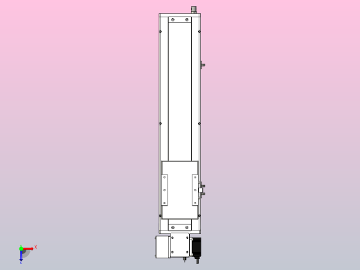 SCM14-400-LD滚珠花健、支撑座、滚珠丝杠、交叉导轨、直线模组俯视缩略图