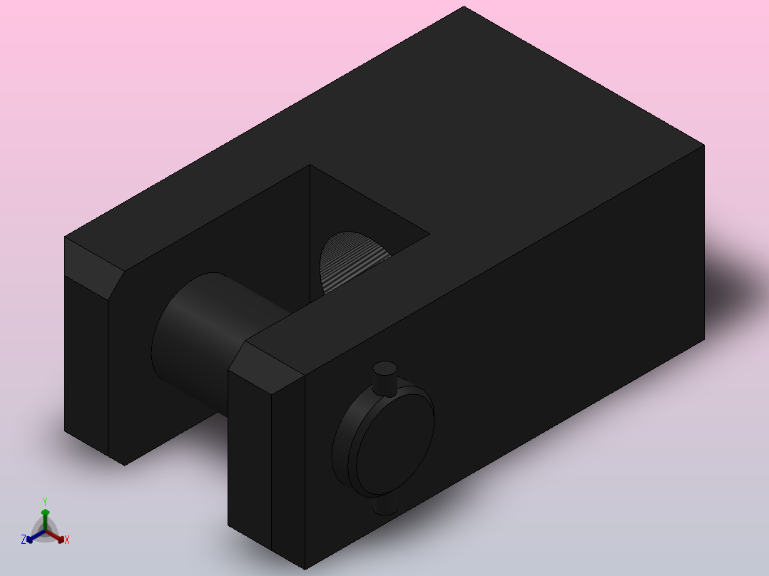 叉式带销接杆Y[250]气缸附件主视图