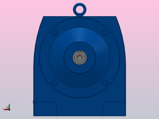 RS137底脚轴伸式安装斜齿轮减速机RS137-5.15-M1后视缩略图
