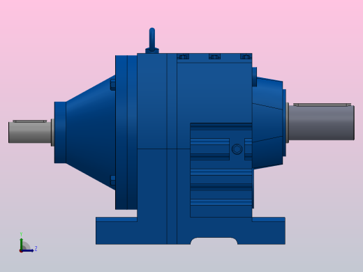 RS137底脚轴伸式安装斜齿轮减速机RS137-5.15-M1左视缩略图