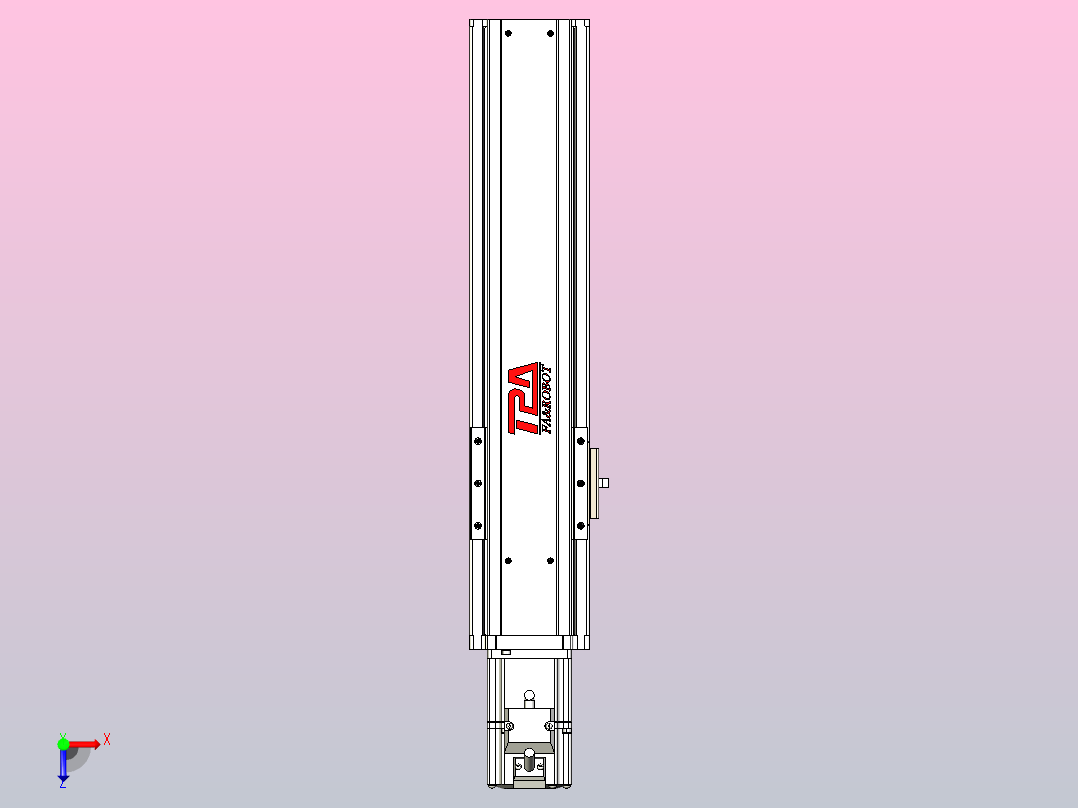 日规模组半封闭丝杆TPA-HNR-85S-1610C-L250-M-C-P20-N3俯视图
