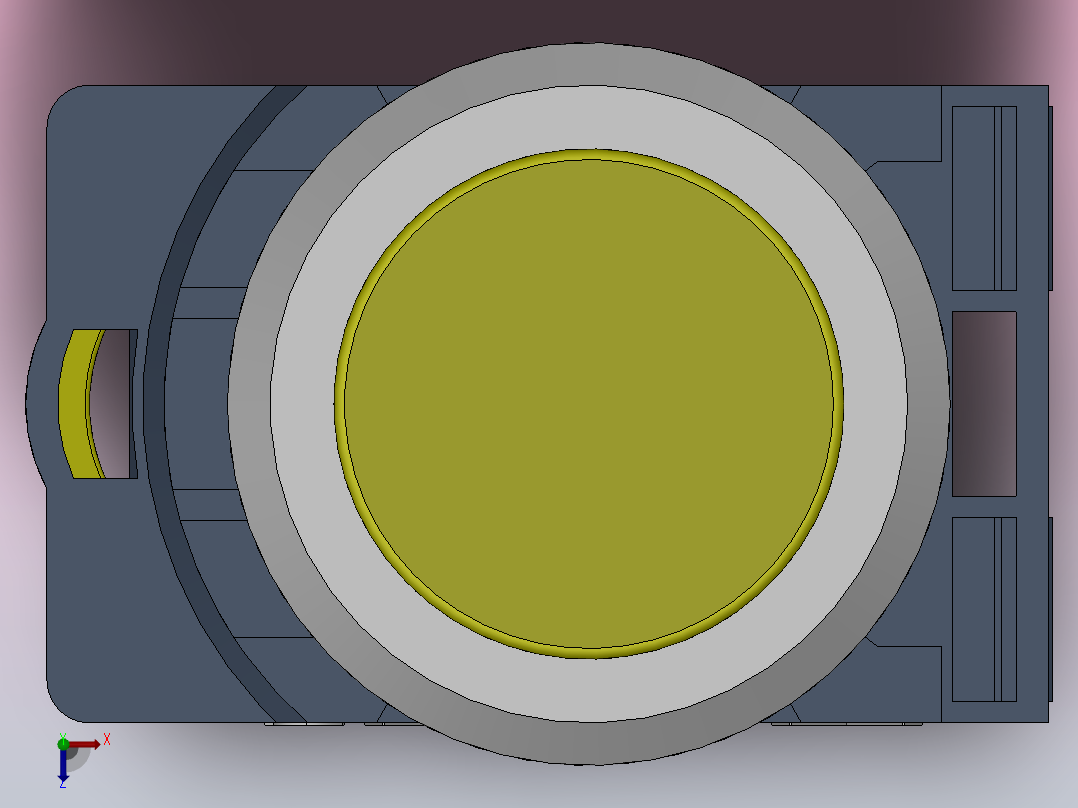 30高位按钮钮头[QG115-A5-10EHT╱Y]俯视图
