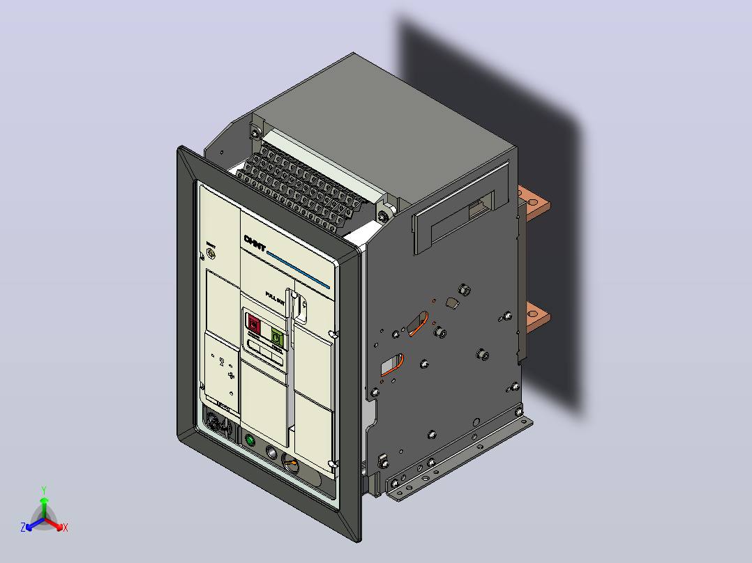 NA8-1600 800A-1000A 3P 抽屉式-水平接线+门框202409主视图