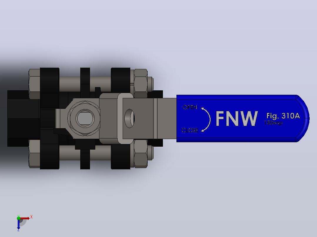 阀门、过滤器FNW-FNW311ASWC俯视图