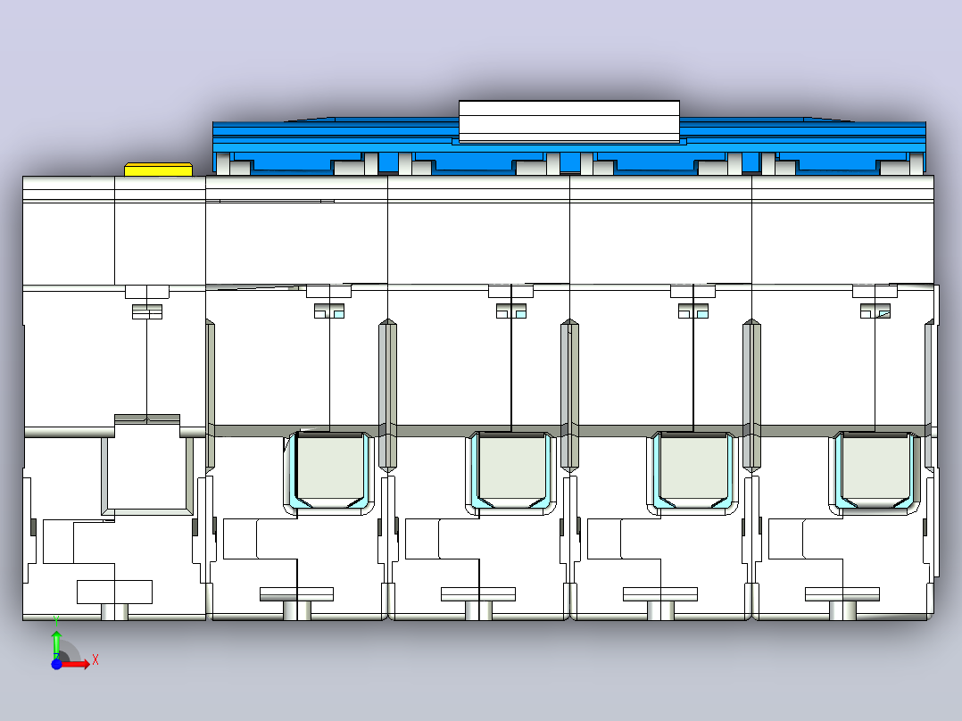 DZ158LE-125H 4P剩余电流动作断路器202203.stp前视图