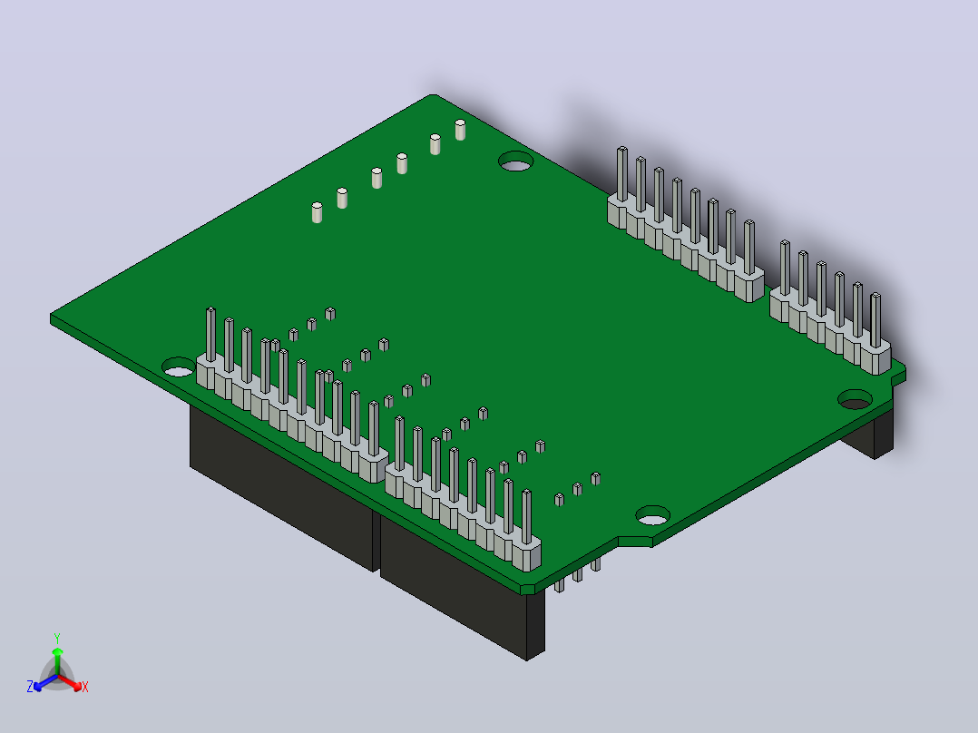Arduino 电机扩展板主视图