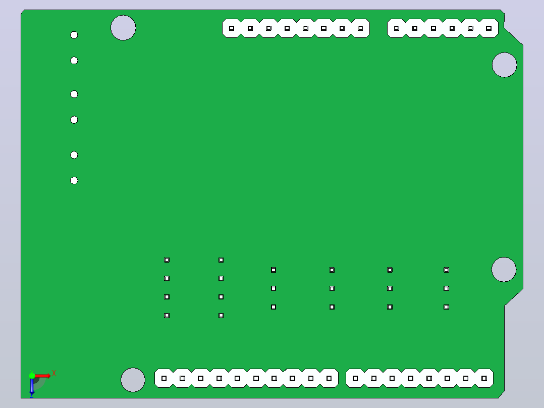 Arduino 电机扩展板俯视图