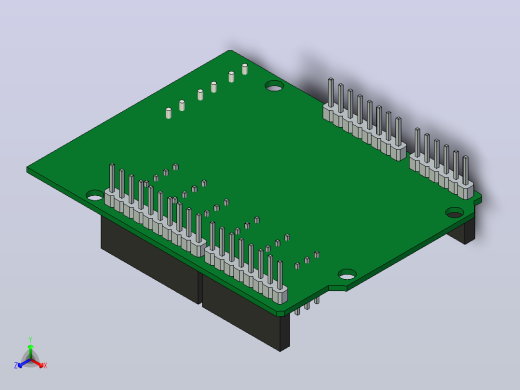 Arduino 电机扩展板正等轴测缩略图