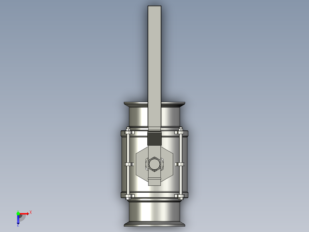 IQP-01手动卡式球阀[IQP-01-4s]俯视图