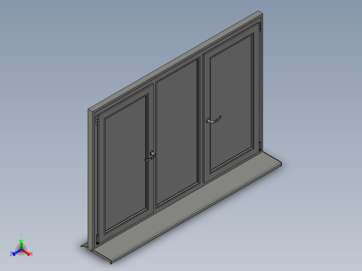 窗户PVC正等轴测缩略图
