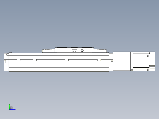 滚珠丝杠直线轴内置导轨TPA-GCR-120-1610C-L100-M-M40-N3左视缩略图