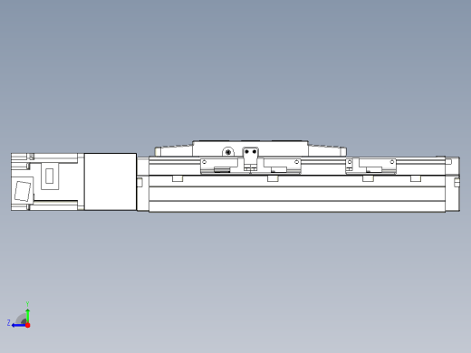 滚珠丝杠直线轴内置导轨TPA-GCR-120-1610C-L100-M-M40-N3右视缩略图