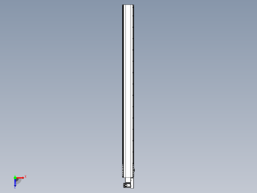皮带直线轴半封闭可选导轨TPA-HNB-202D-140-L2700-MR-C-P75-N3俯视缩略图
