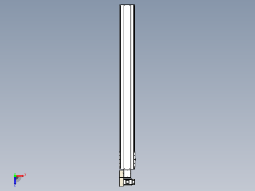 皮带直线轴半封闭可选导轨TPA-HNB-220D-176-L2000-ML-C-P1K-N3俯视缩略图