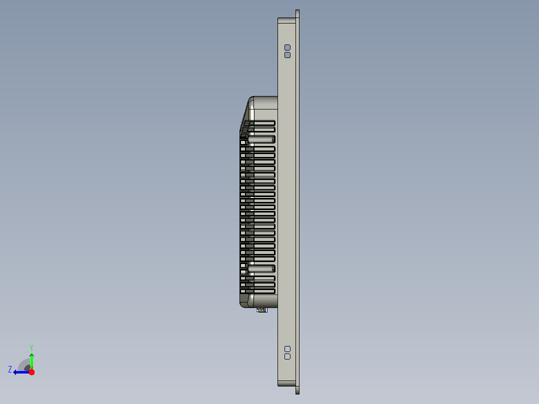GreenTouch 工业触摸显示器 HSSJ 系列右视图