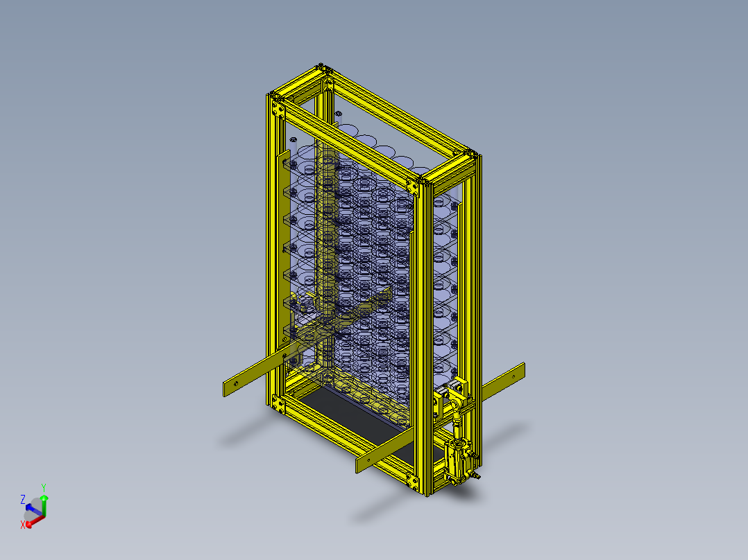 工件分段机构正等轴测图