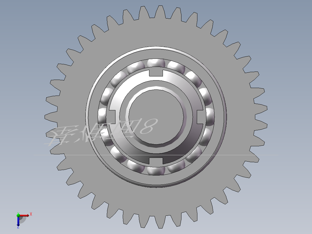 半轴壳体顶面及侧面孔加工组合机床多轴箱设计俯视图