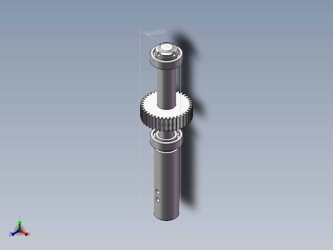 半轴壳体顶面及侧面孔加工组合机床多轴箱设计正等轴测图
