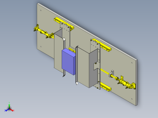 输送带导向定位机构3D模型图纸 STEP格式
