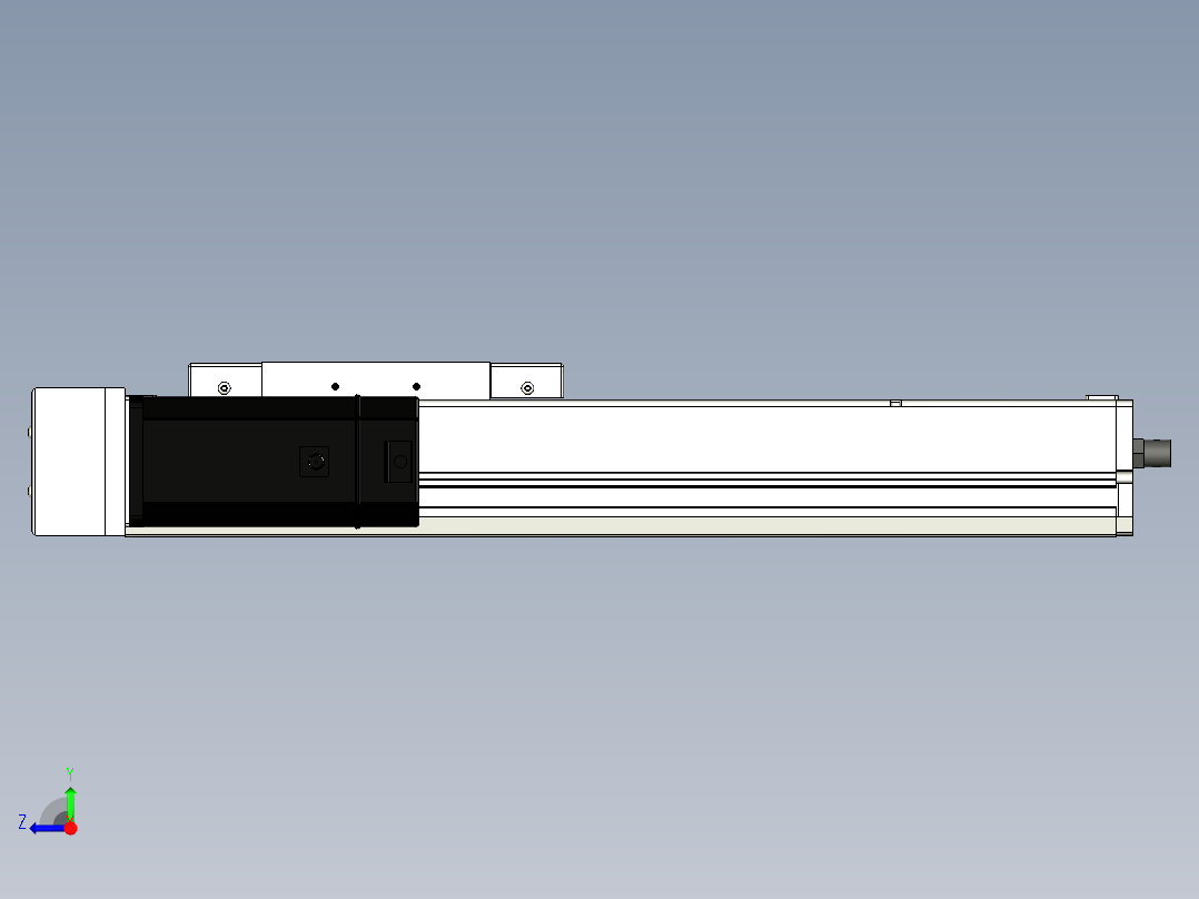 Toyo东佑达直线模组-ECH17-300-BL-750W+煞車右视图