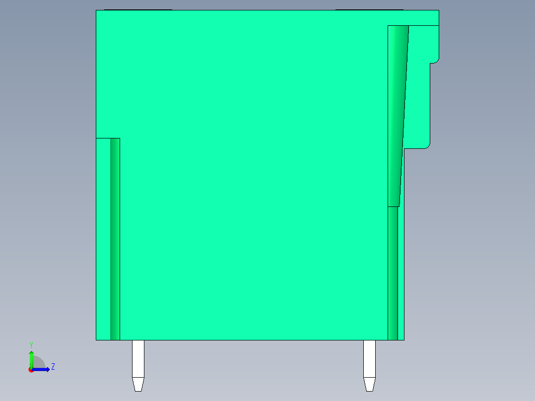 DEGSON 15EDG（公头） 3.81mm 螺钉锁紧，插拔式接线端子 FullPack-15EDGVHM-3.81-48P-14-00AH左视图