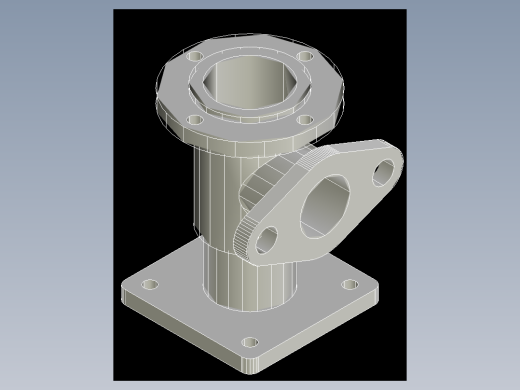 CAD格式机械制图二维100例练习-79 腔体模型
