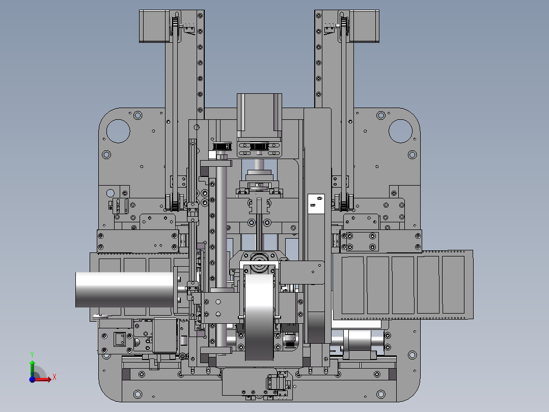 小型接料带机前视图