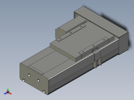 直线模组LHC17-S100-L设计图纸正等轴测缩略图