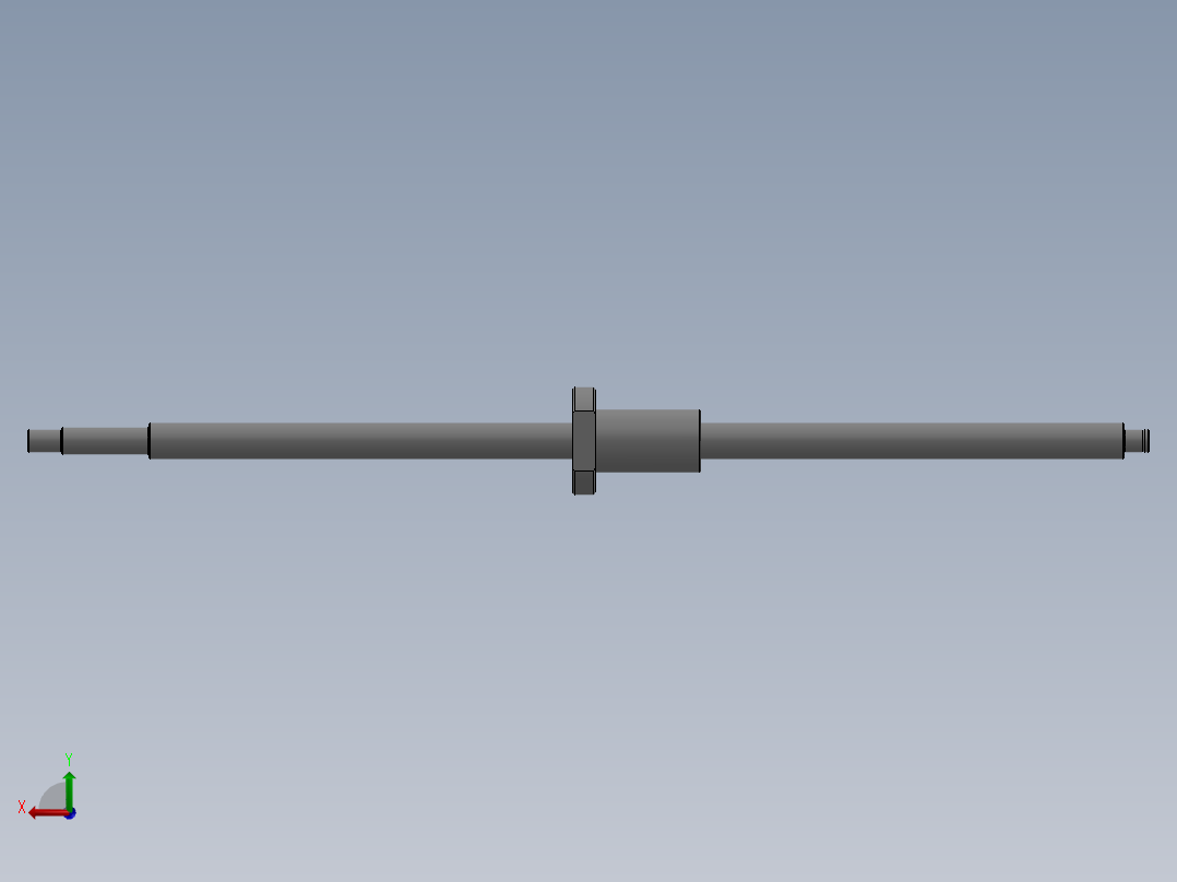 滚珠丝杆C-TBSB1510-500后视图