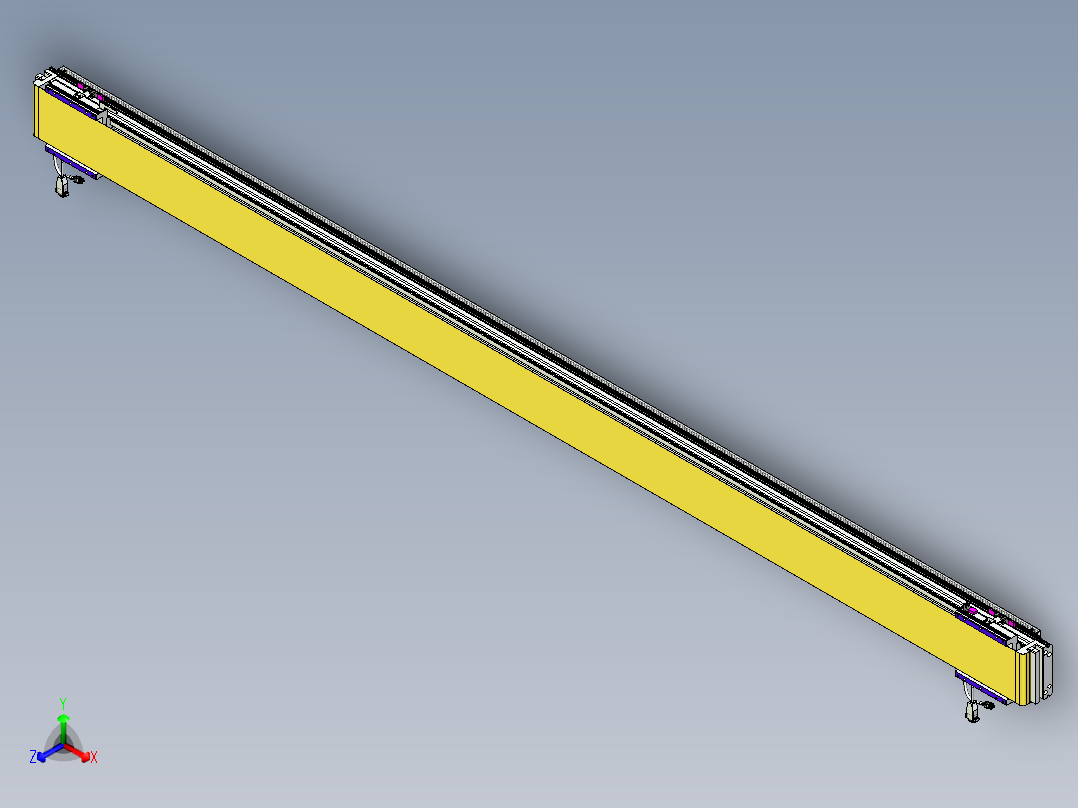 威洛博VL系列直线电机模组-2VL14S2-S2650正等轴测图