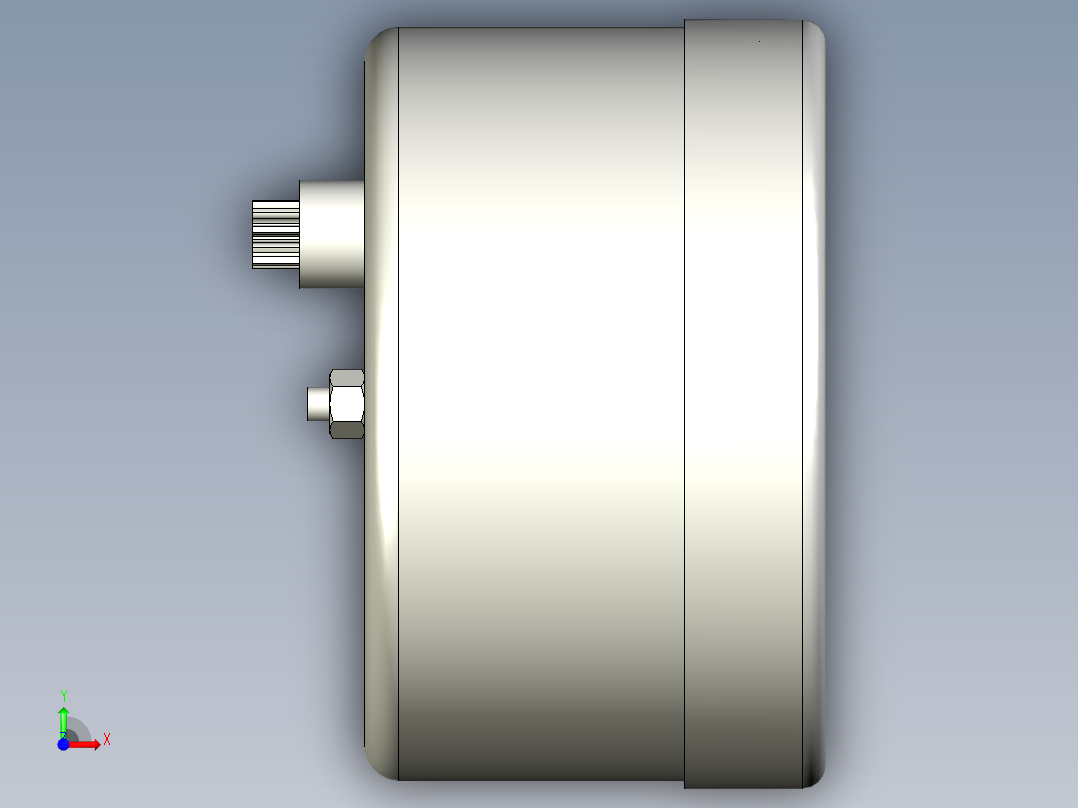 水平指示器PW02-3D多系列多零件图纸模型前视图