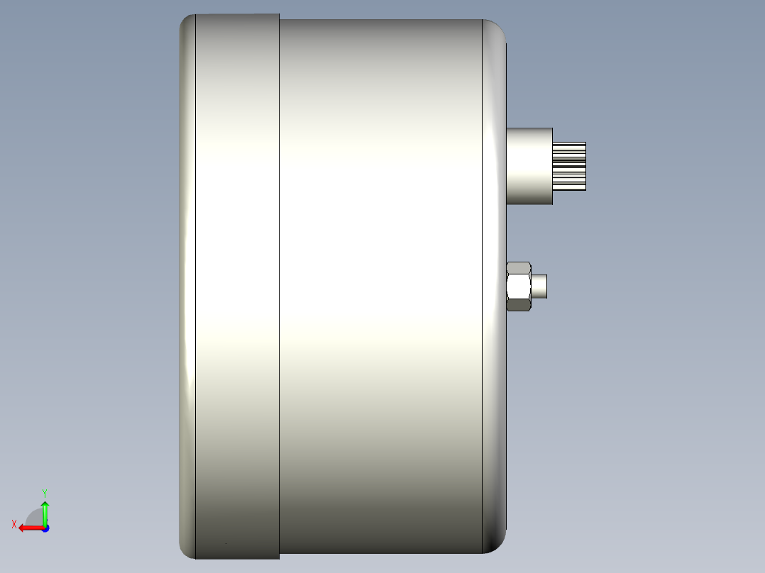 水平指示器PW02-3D多系列多零件图纸模型后视图