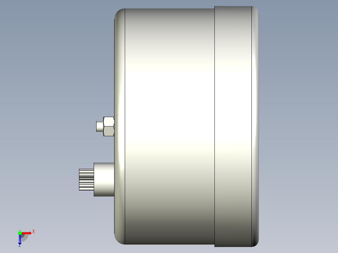 水平指示器PW02-3D多系列多零件图纸模型俯视图