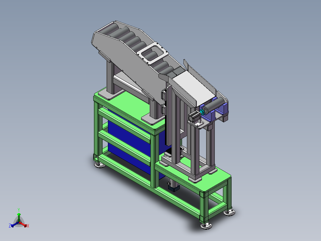 棒料上料机正等轴测图