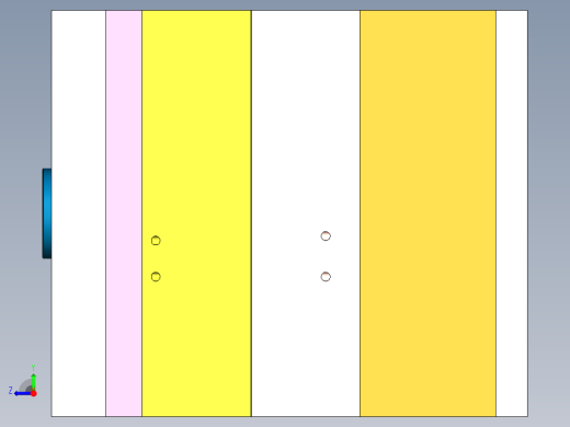 壁式排气扇扇叶注塑模具设计三维右视缩略图